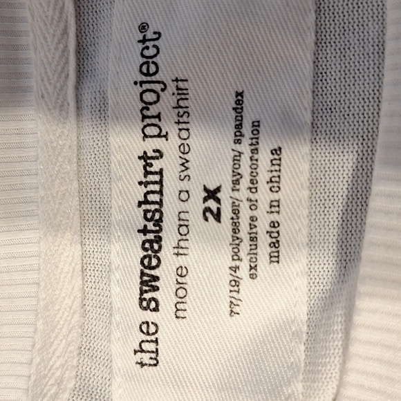 A The Sweatshirt Project long sleeve stretch plus size sweater 2X - Picture 4 of 4